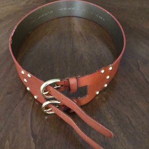 PRICE FIRM!VIA SPIGA genuine leather belt